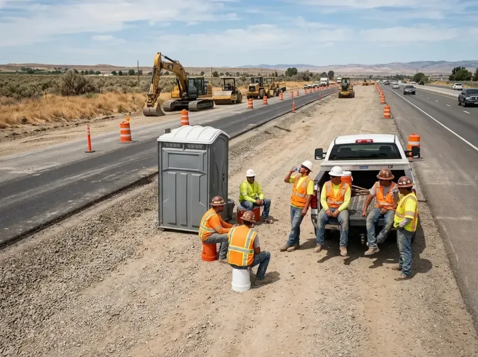 highway-road-construction-crew-007 — frequently asked questions, Porta Potty and Restroom Rentals in Squaw Valley, CA